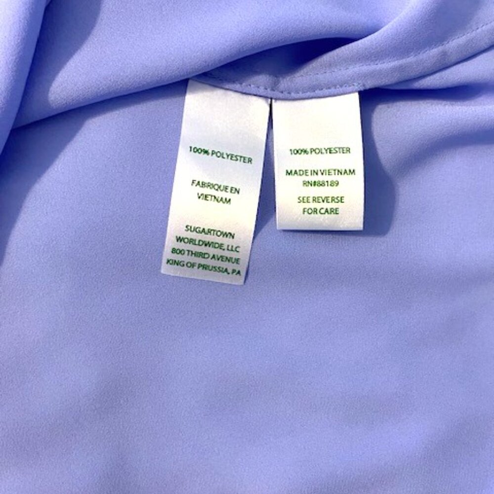 Lilly Pulitzer Women's Top Langston Pull Over Blue Blouse 3/4 Sleeve XS - Picture 7 of 10